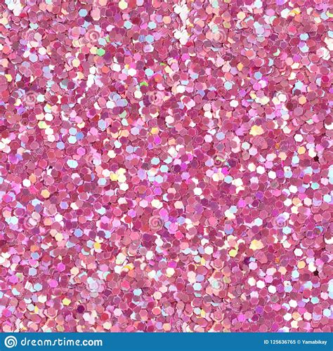 Pink Bright Glitter Texture Seamless Square Texture Stock Image