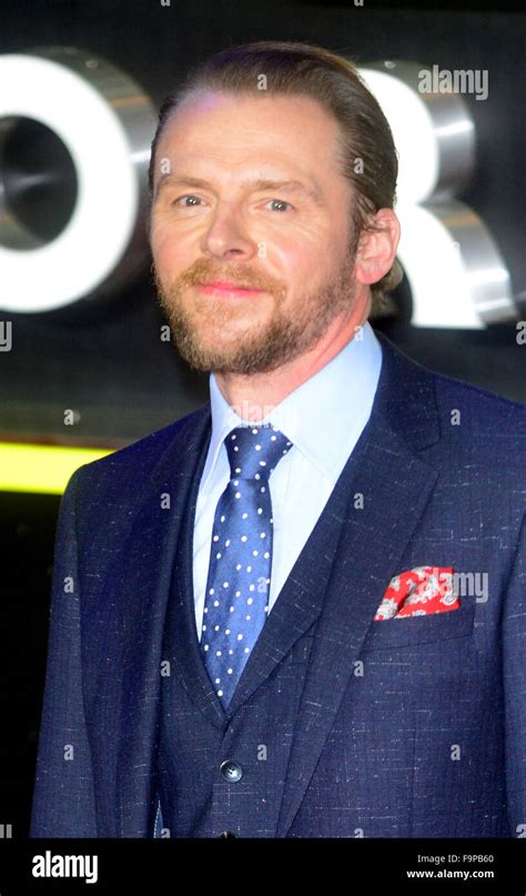 Simon Pegg At The Star Wars The Force Awakens European Premiere In