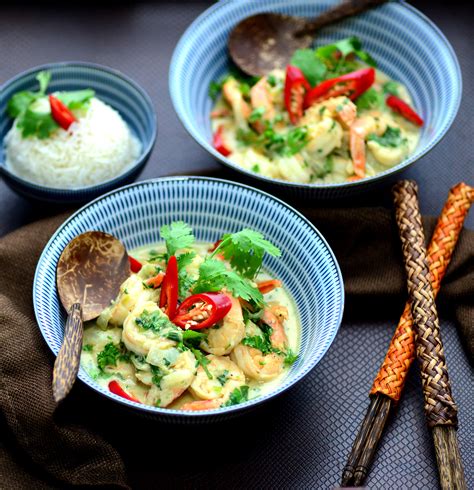Authentic Thai Green Curry Shrimp