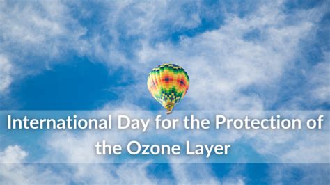 International Day For Protection Of The Ozone Layer Ems