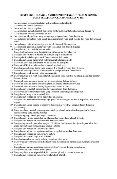 Soal Geografi Tentang Flora Dan Fauna Beserta Jawaban - Guru Paud