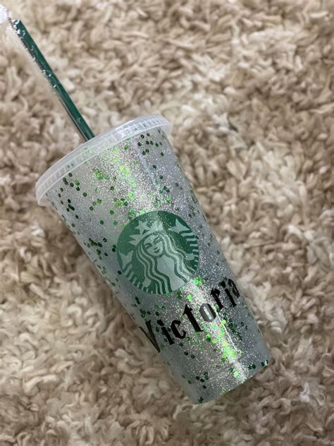 Slytherin House Glitter Starbucks Cup Etsy
