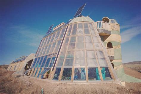 Taos Nm Beinspired The Towers Two Story Earthship Designed For An
