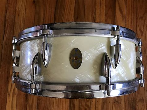 Boosey And Hawkes Ajax 5x14 Snare Drum 1950s 1960s White Reverb
