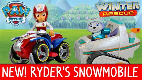 Paw Patrol New Winter Rescue Toys Ryders New Snowmobile And Everest