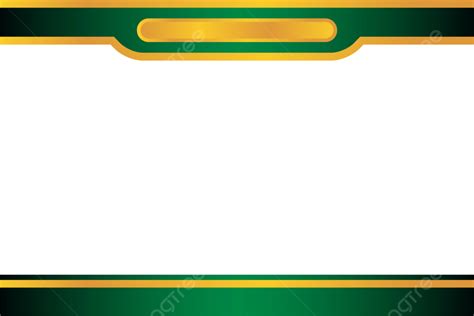 Simple Green Certificate Border With And Gold Color Vector Certificate