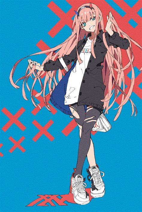 Yet, we know we can't stay children behind a walled. zero two (darling in the franxx) drawn by you_(nanban319 ...