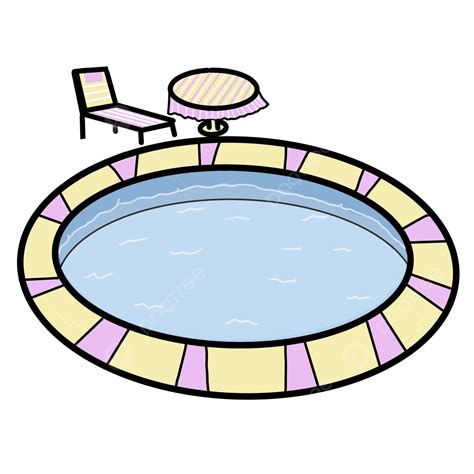 Cartoon Swimming Pool Clipart Transparent Png Hd Round Swimming Pool