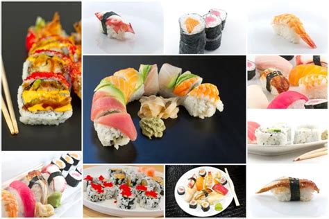 Japanese Sushi Collage Stock Photos Royalty Free Japanese Sushi