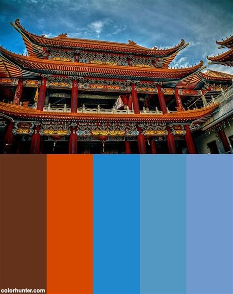 Chinese Temple Vibrance Color Palette Color Palette Chinese Color