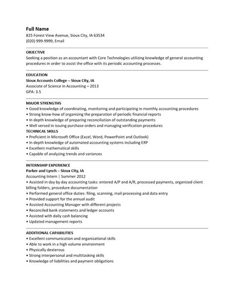 Certified public accountant with 5+ years of experience of ledger processes, account reconciliations. Entry Level Accounting Resume Template : Resume Templates