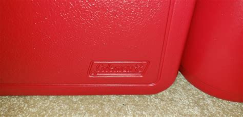 Vintage Coleman Cool Box Red Lunch Cooler Ice Chest Rare Model 5205