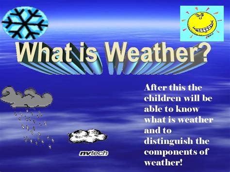 Lsulollari Ppt For Kids Topic Weather