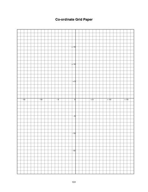 Printable Graph Paper With Coordinate Plane