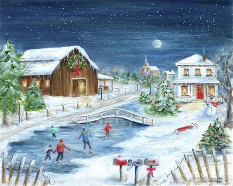Winter Wonderland Ii Painting By Marilyn Dunlap Pixels