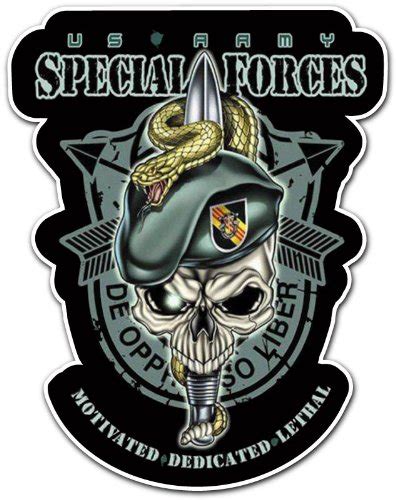 Bumper Stickers For Cars Us Army Special Forces Soldier Skull Car