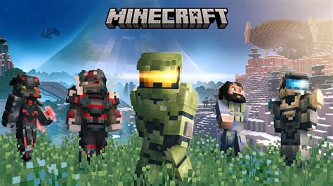 Minecraft Halo Master Chief Mash Up Pack Gameplay Review Youtube