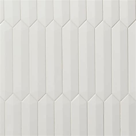Ivy Hill Tile Axis 3d White 26 In X 13 In Polished Picket Ceramic