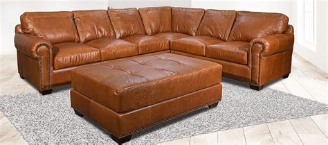 4955sectional Usa Premium Leather