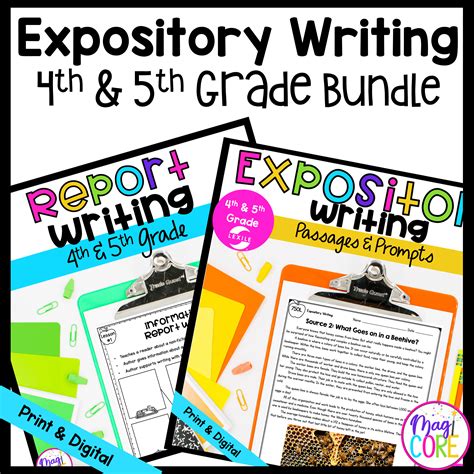 Expository Writing Bundle 4th And 5th Grade Report Writing Passages