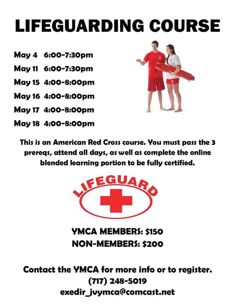 American Red Cross Lifeguarding Class The Juniata Valley Ymca