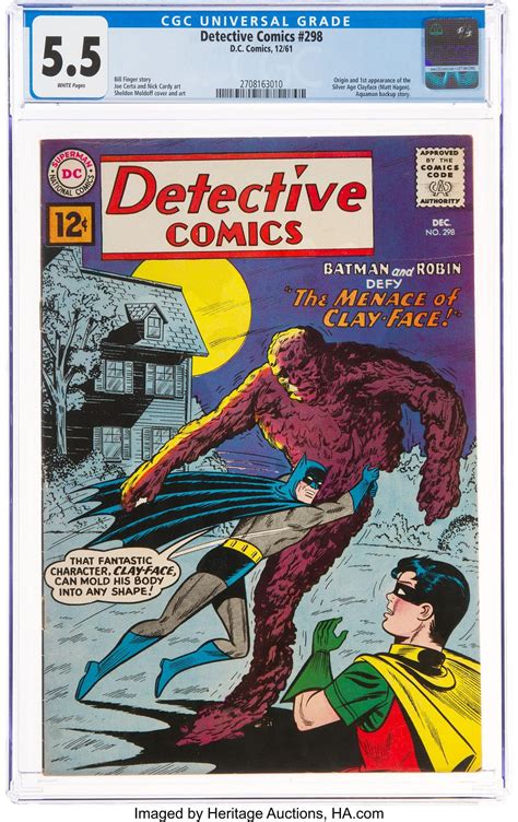 Clayfaces Silver Age Upgrade In Detective Comics 298 At Auction
