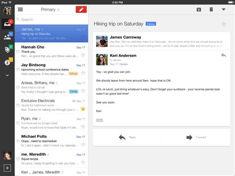 Official Gmail Blog A New Look For The Gmail App On Ipad