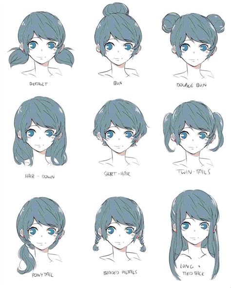 How To Draw Pigtails Cartoon