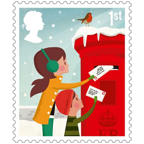 Royal Mail 1st Class Stamps X 12 Postage Stamp Book Christmas