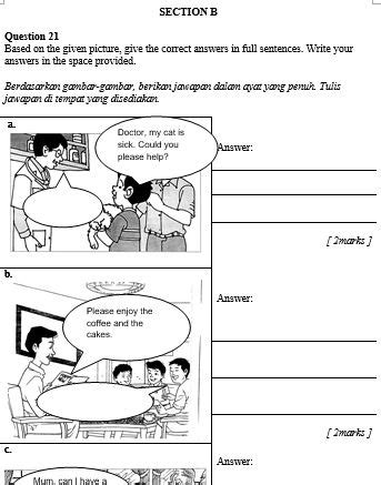 Upsr a english 2 exercise section paper. UPSR English Module For Every Section With Answers [Free ...