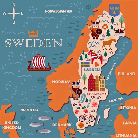 suecia mapa mapas y gegrafia de suecia escandinavia para descargar e imprimir mapas de