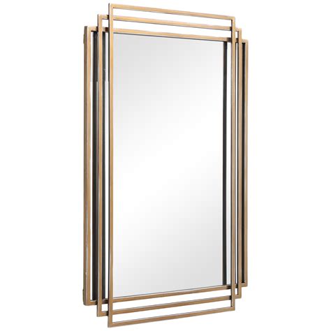 Amherst Brushed Gold Mirror By Uttermost