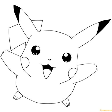 Pokémon Go Pikachu Flying Coloring Page Free Coloring Pages Online