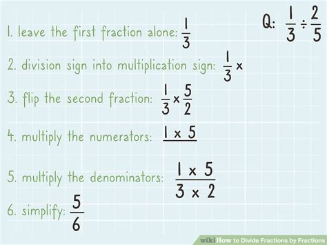 How To Divide Fractions By Fractions 12 Steps With Pictures