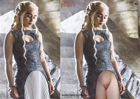 Emilia Clarke Daenerys Targaryen Fake aka met les célébrités à nu