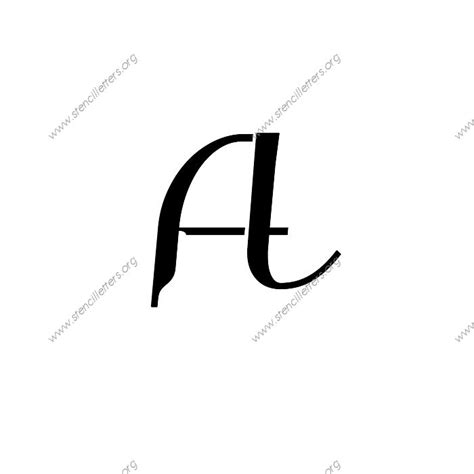 Alphabet Script 4 Inch Stencil Lettering Alphabet Alphabet Letter