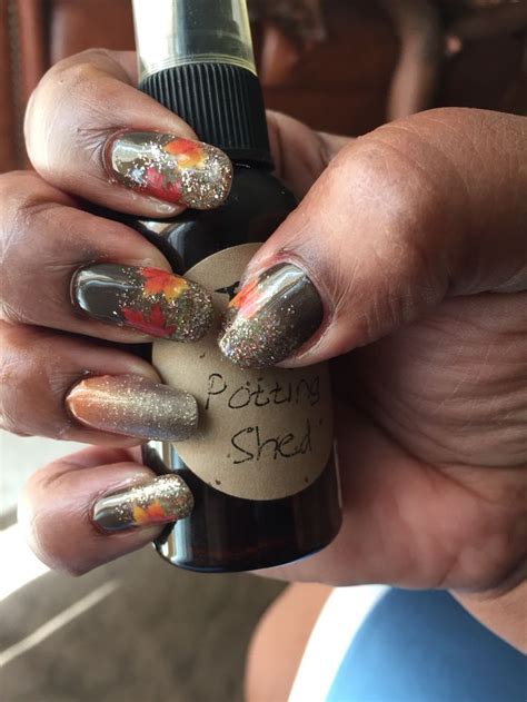 Fall Splendor And Pumpkin Spice Jamberry Nail Wraps Coated With