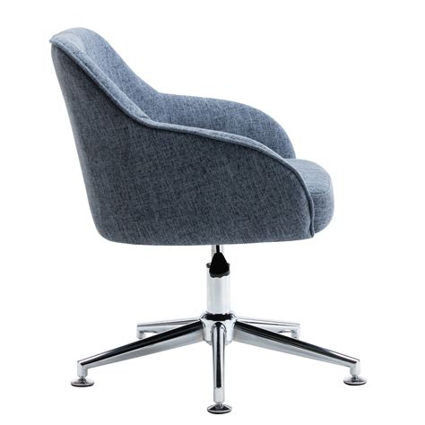 Adjustable Height Upholstered Contemporary Swivel Desk Chair With