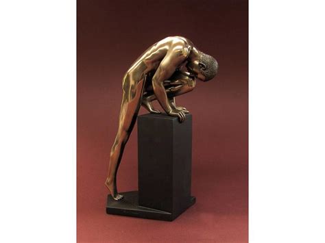 Bodytalk Stretching Nude Bodybuilder Sculpture L Decovista Colorful Design Furniture