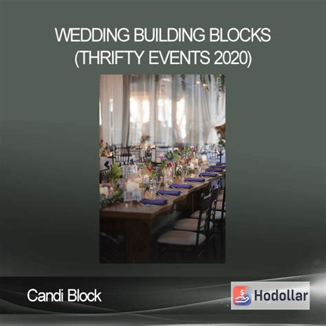 Download Now Candi Block Wedding Building Blocks Thrifty Events 2020 Hodollar Best
