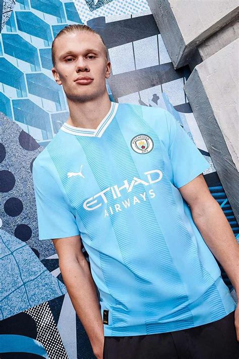Manchester City And Puma Unveil 202324 Home Jersey
