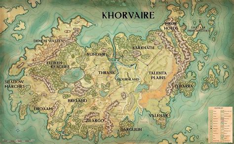 The Continent Of Khorvaire Eberron Dungeons And Dragons Carte Etsy