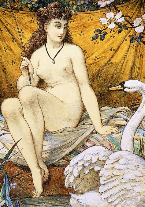 Leda And The Swan Painting By William Stephen Coleman Fine Art America