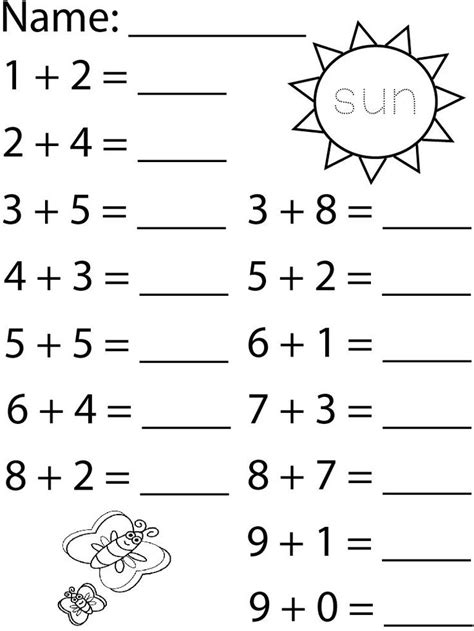 Pin By Math For Kidz On Addition Worksheets Addition Worksheets Math