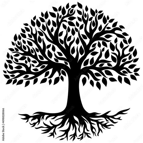 Tree Of Life Silhouette Stock Vector Adobe Stock