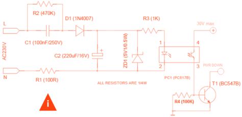 A phase failure detector is particularly important component in. Mains Voltage Sensor Circuit