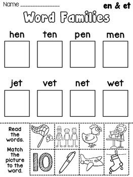 They both make the long o sound and there are so many fun worksheets, games, activities, . Short Vowel Word Families Worksheets Bundle by Miss ...