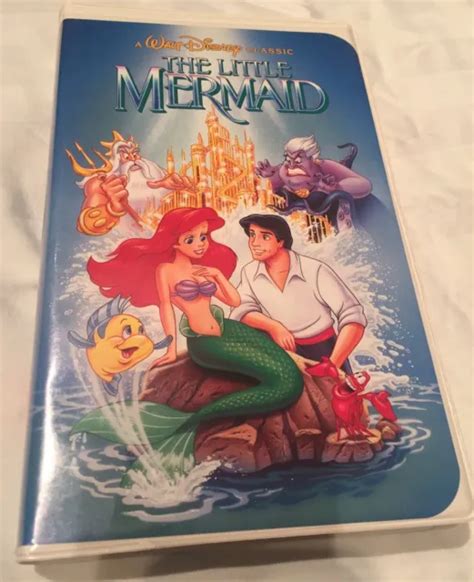 The Little Mermaid Disney Black Diamond Classic Rare Cover Art Vhs