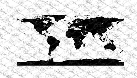 World Map Instant Digital Download Svg Jpeg Png Dxf Cutting Etsy