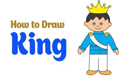 How To Draw King Easy Step By Step Youtube